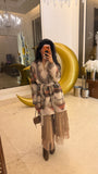 005 brown wool sweater set Adult
