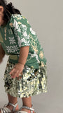 Green sequin skirt  تنورة  خضراء ترتر