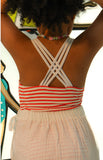 striped swimsuit