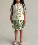 Green sequin skirt  تنورة  خضراء ترتر