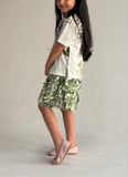 Green sequin skirt  تنورة  خضراء ترتر