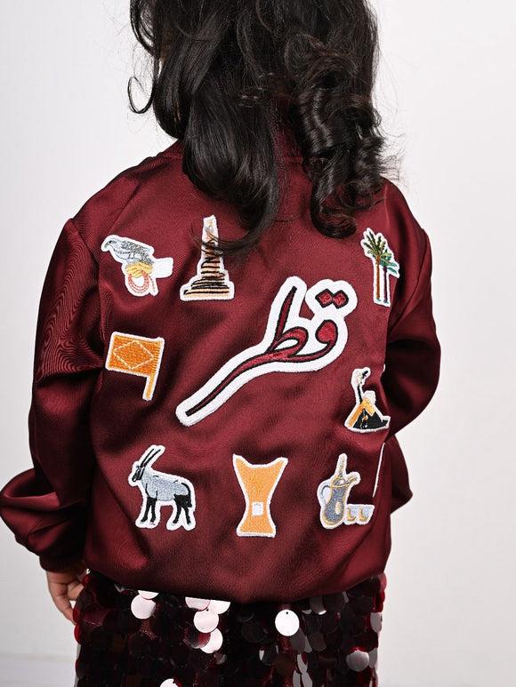 Qatar bomber jacket 25 جاكيت قطر للبنات