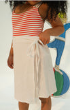 striped swimsuit