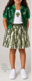 بلوزة شعار يوم التخضير sleevless green day tan top