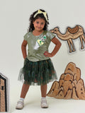 Saudi 26 Green skirt تنورة السعودية ٢٦ خضراء