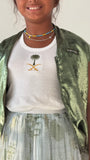 بلوزة شعار ٢٥ sleevless saudi blouse