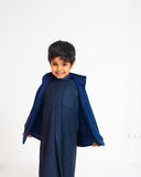 Boys 002 navy suede vest
