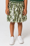 Green sequin skirt  تنورة  خضراء ترتر للتخضير